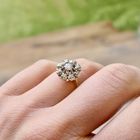 Image 2 of Two-tone gold entourage ring with diamond | 0.23 ct.