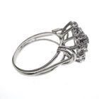 Image 6 of 18 carat white gold cocktail ring with 0.66 ct diamond.