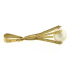 Image 5 of Gold solitaire pendant with pearl | Vintage