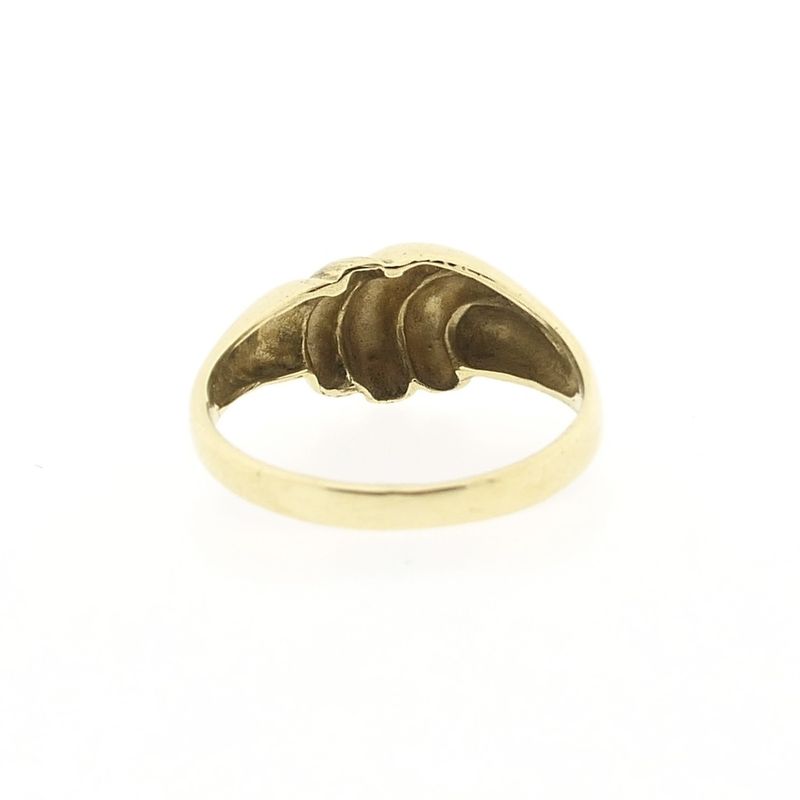 Image 4 of Gold croissant ring