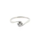Image 3 of White Gold Solitaire Ring with Diamond | 0.10 ct.