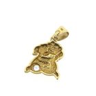 Image 6 of Gold pendant of two dogs with zirconia