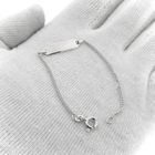 Image 9 of White gold gourmet link children's bracelet with engraving plate