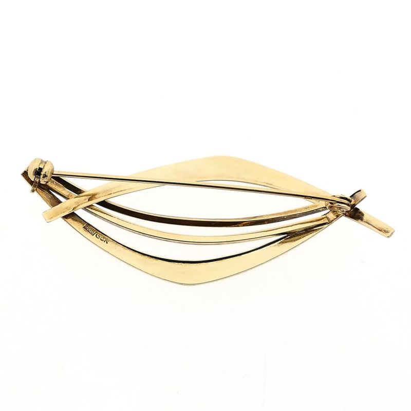 Image 4 of Vintage Gold Brooch; 14 Karat
