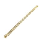 Afbeelding 8 van Gouden Franse gourmetschakel armband | 19 cm