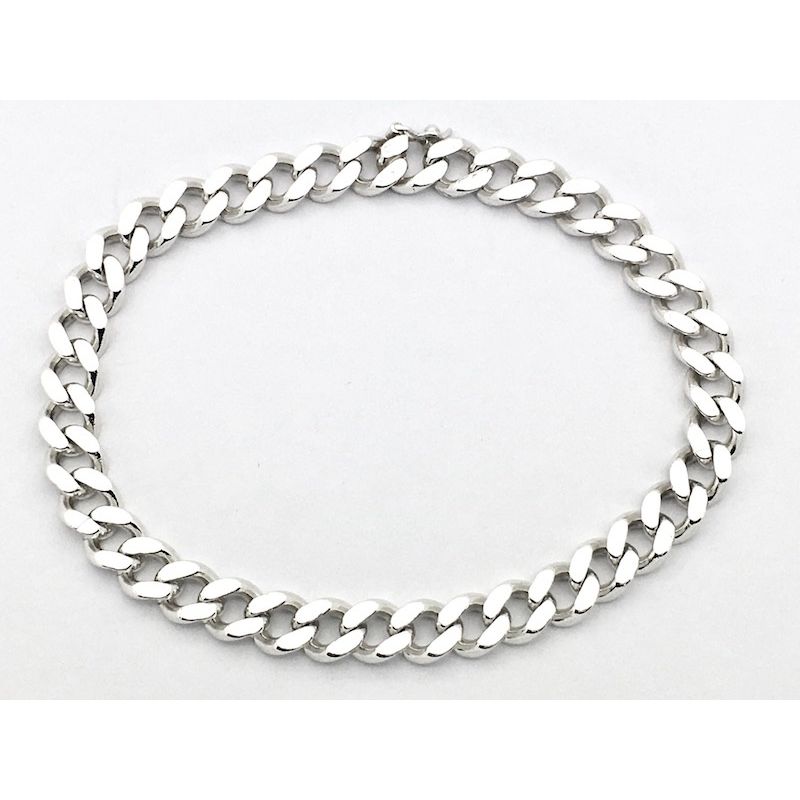 Image 5 of Silver bracelet; gourmet link | 21 cm