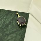 Image 8 of Gold pendant with synthetic sapphire