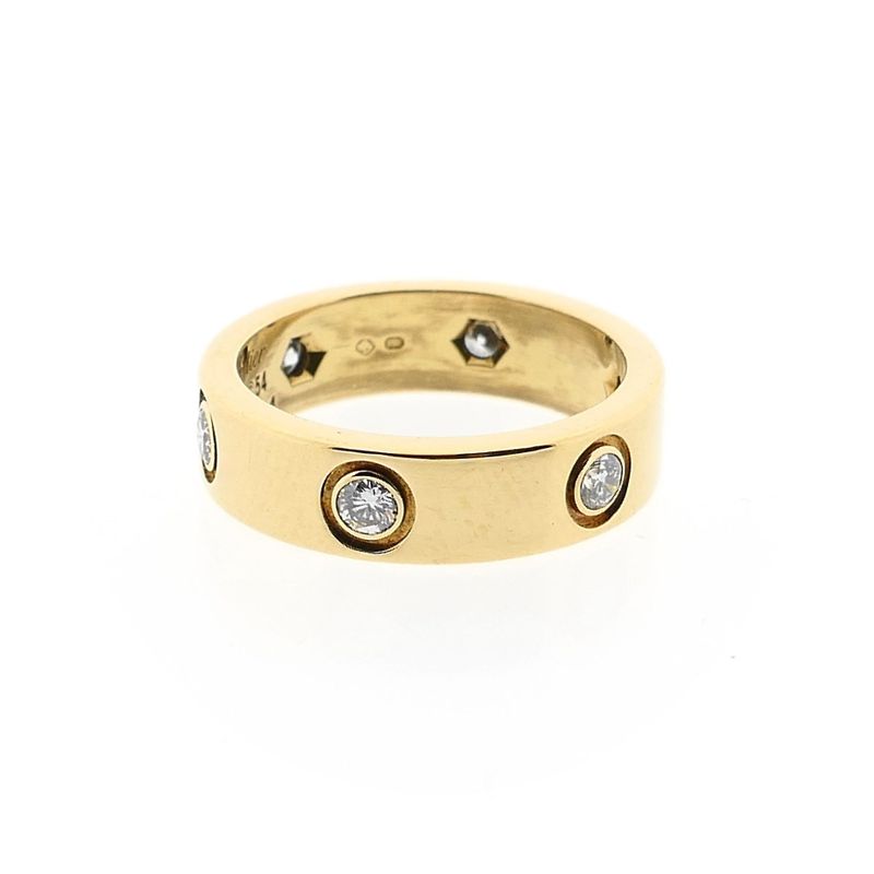 Image 5 of Cartier Gold Ring with Diamonds; 0.60 ct.