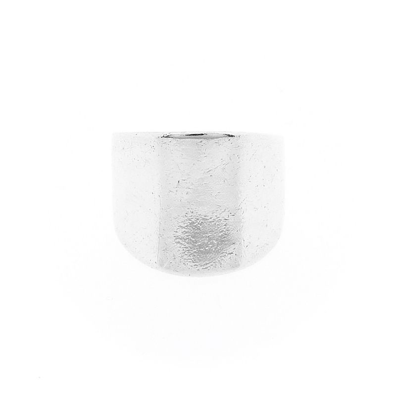 Image 3 of Wide silver ladies ring