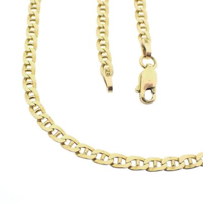 Image 1 of Gold navy link chain | 49 cm