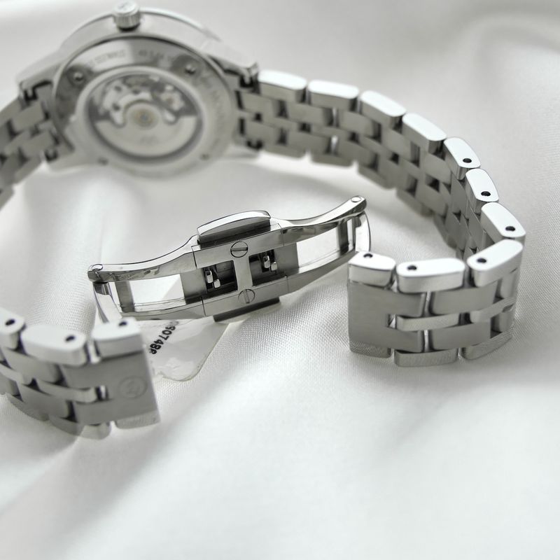 Image 13 of Movado 1881; Automatic women's watch with MOP and diamond dial