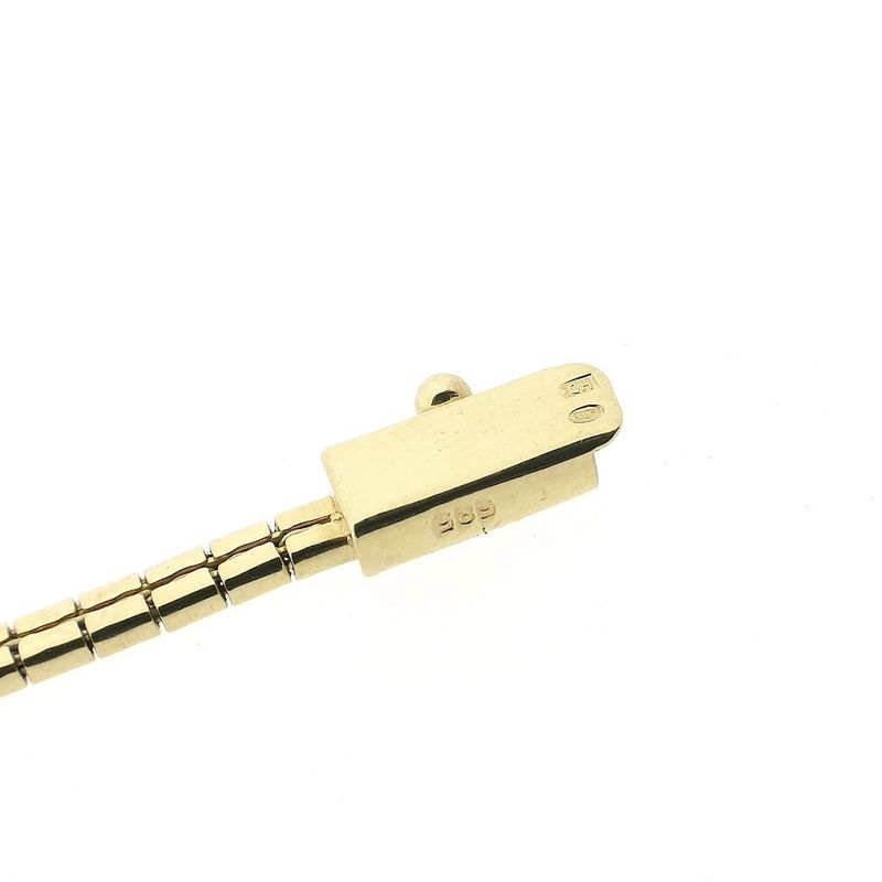 Image 6 of Gold braided Omega link necklace