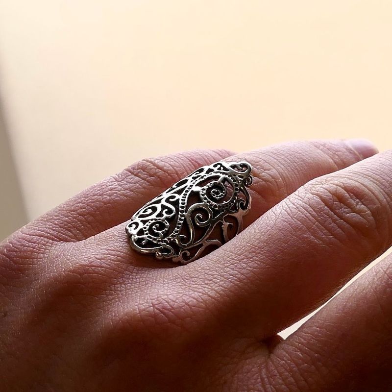 Image 6 of Silver Filigree Ring