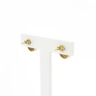 Afbeelding 4 van Gouden oorbellen met robijn en diamant; 0,39 ct. 