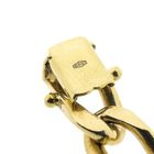 Image 8 of Exclusive gold flat gourmet link bracelet with engraving plate; BREV | 21.5 cm