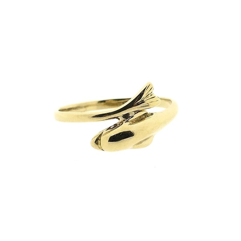 Image 5 of Gold dolphin ring