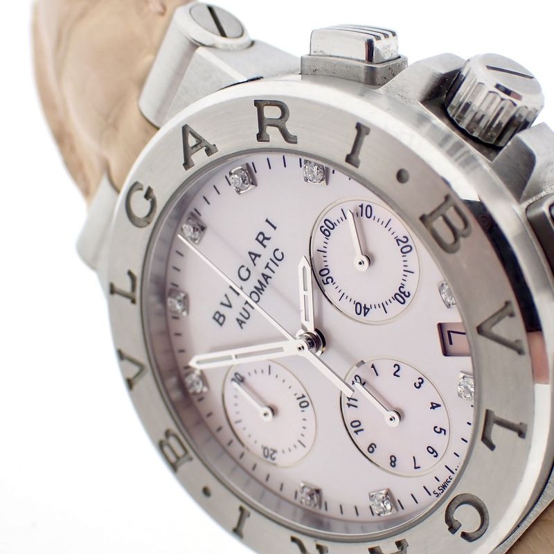 Image 2 of Bulgari Diagono; Unisex watch with diamonds