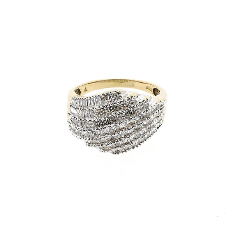Image 3 of Gold ring with diamond; 1.30 ct.; 14K; size 18