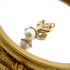 Image 4 of Gold pendant set with pearl and zirconia