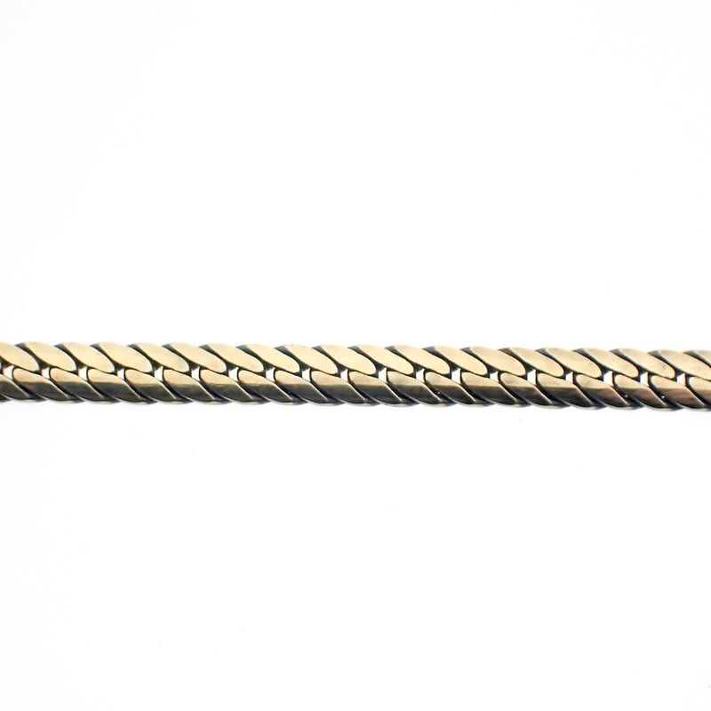 Image 3 of Gold necklace with a fixed pendant and diamonds | approx. 0.04 ct. | 45 cm