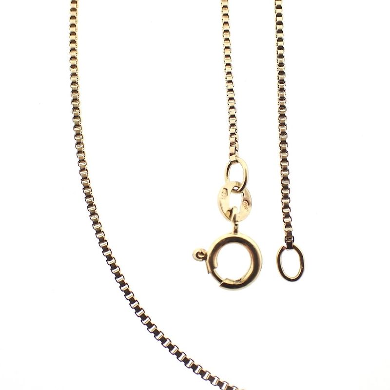 Image 1 of Golden Venetian link chain | 51 cm