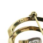 Image 8 of Vintage gold brooch with diamond; 0.14 ct.