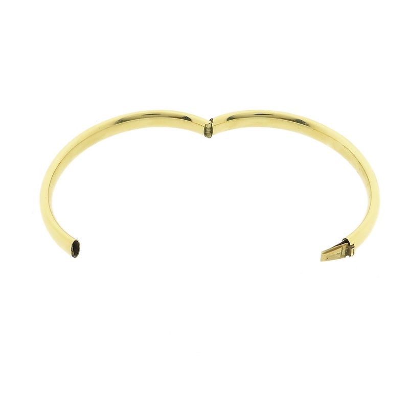 Image 9 of Gold smooth slave bracelet | Ø 61.5 mm