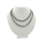 Image 1 of Silver long jasseron necklace | 81 cm