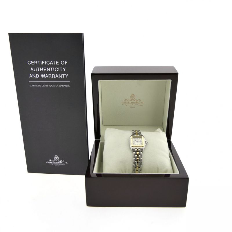 Image 4 of Cartier Panthère '1 Row'; 18k gold/steel women's watch