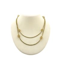 Gold chain with balls