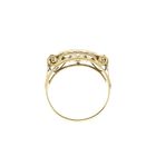 Image 5 of Two-tone gold ring with zirconia.