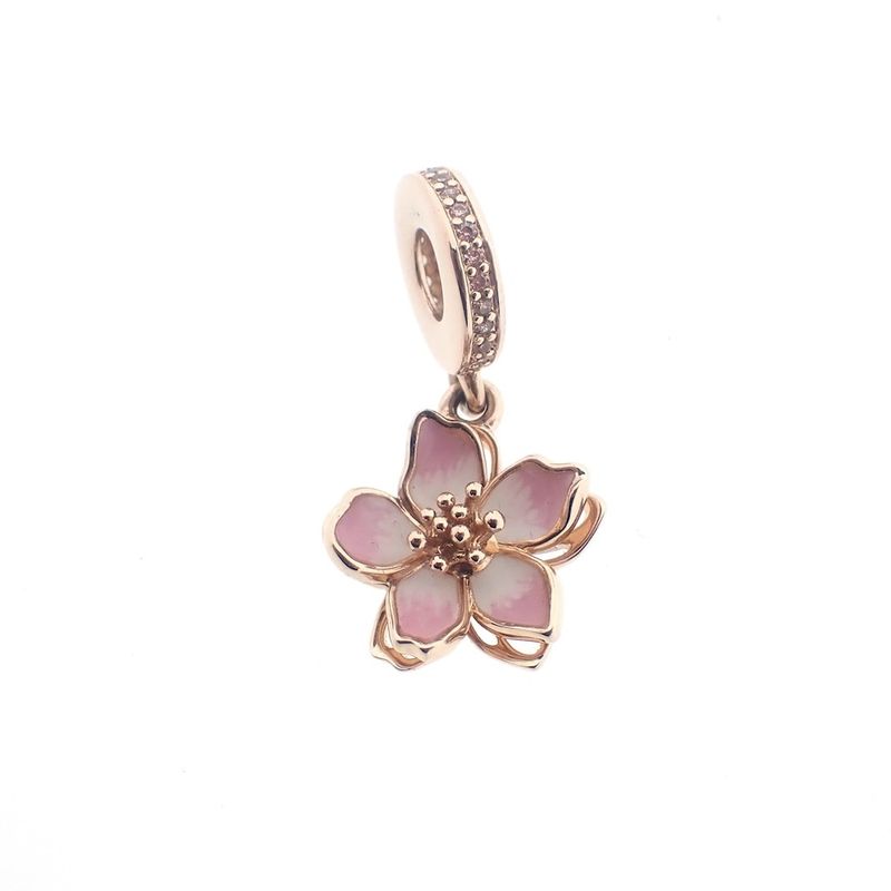 Image 1 of Pandora Moments dangling charm; Rose gold plated; Hanging Daisy