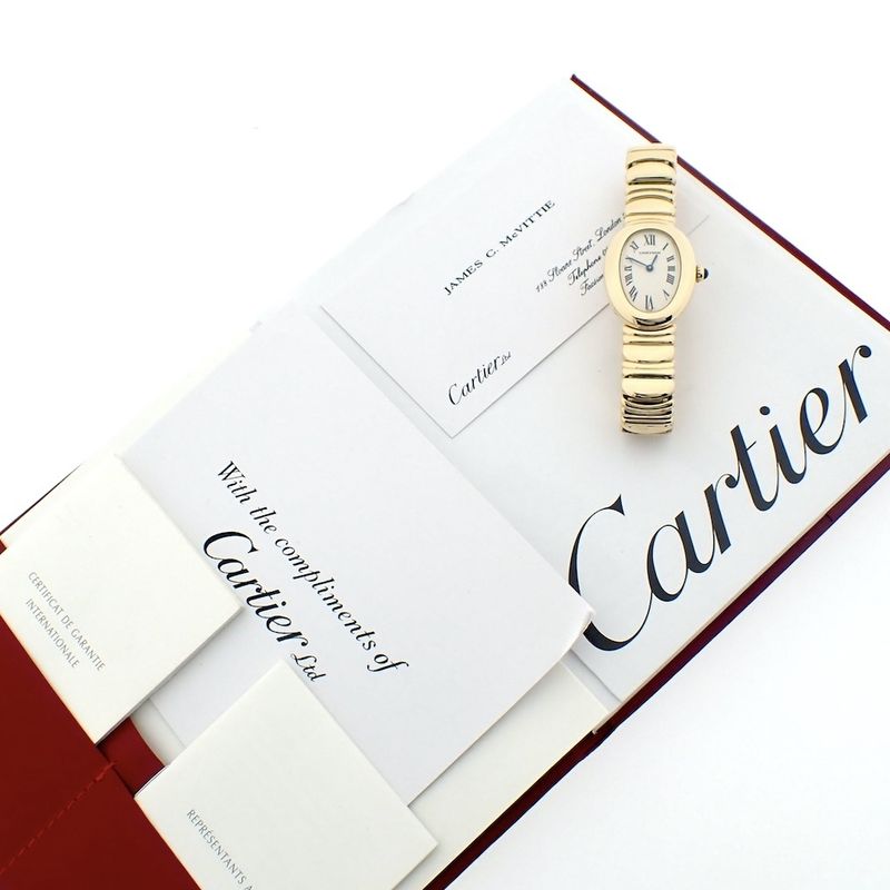 Image 6 of Cartier Baignoire 1954; 18k. gold ladies watch