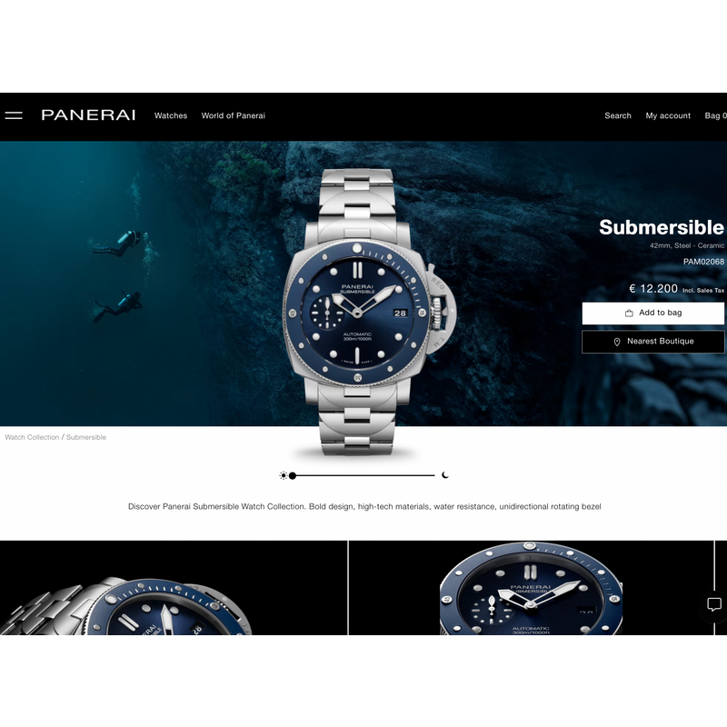 Image 15 of Panerai Luminor Submersible 42mm Automatic PAM02068