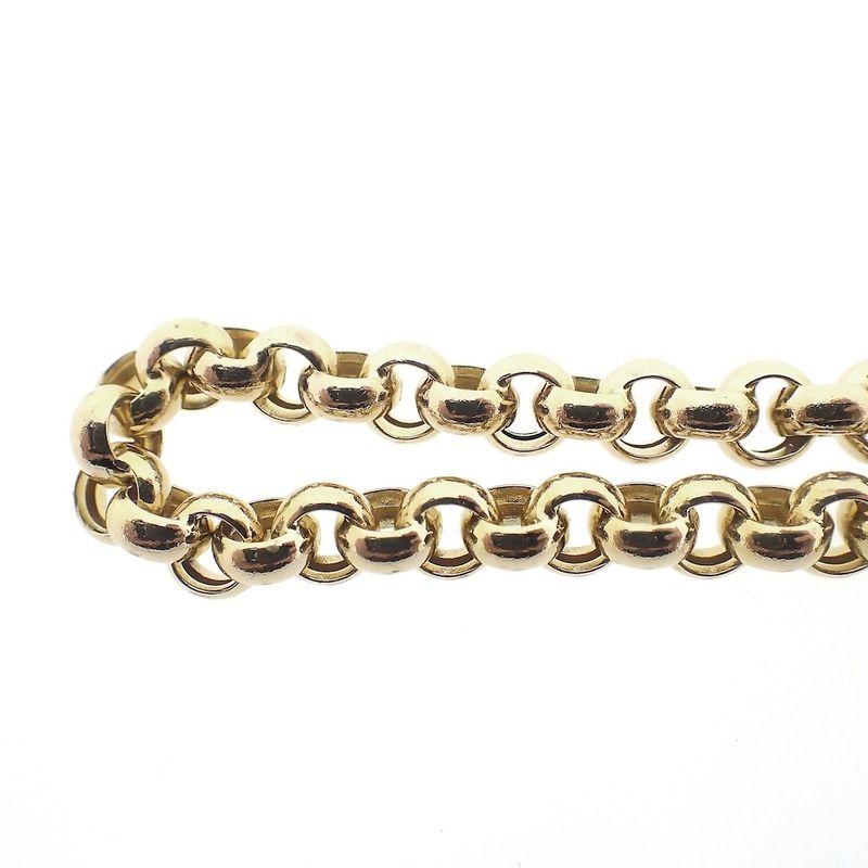 Image 6 of Gold jasseron link bracelet | 20 cm