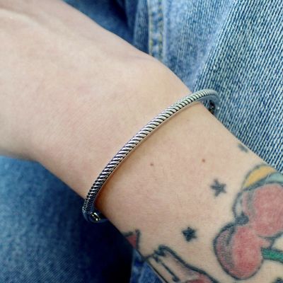 Image 2 of Silver slave bracelet | Ø 60 mm