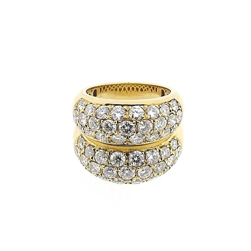 Image 3 of Luxury Gold Ring with Diamonds; Approx. 4.82 ct.