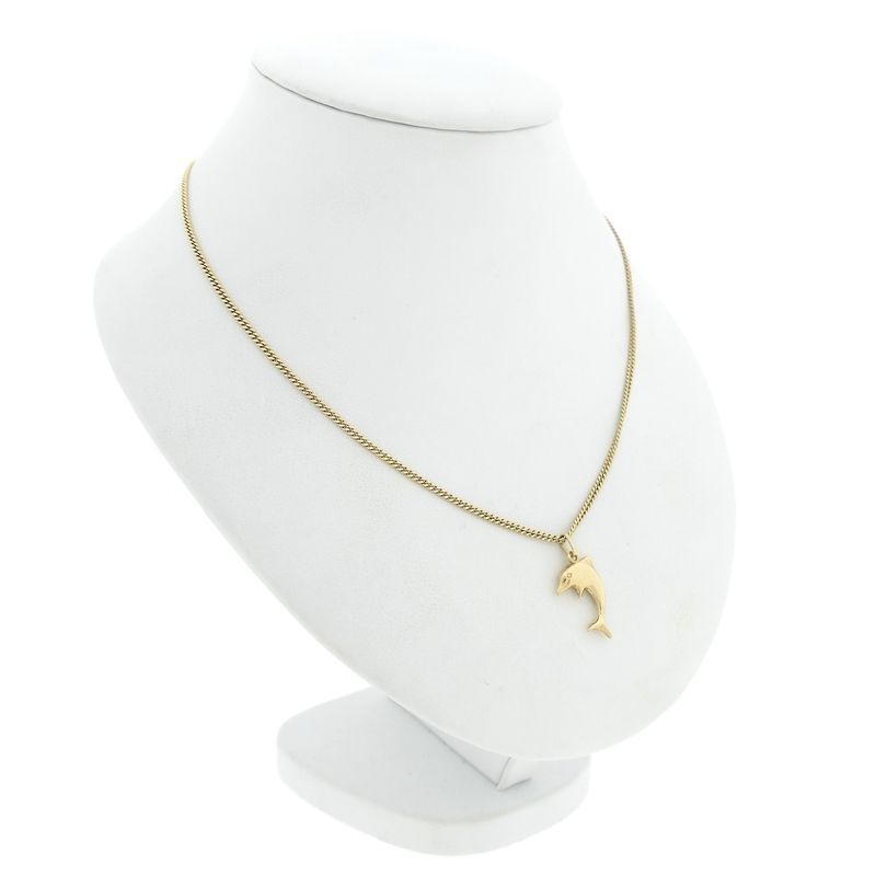 Image 4 of Golden dolphin pendant