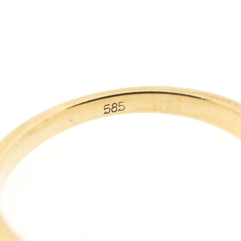 Image 6 of Gold ring with zirconia