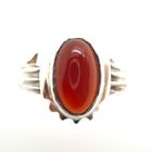Image 2 of Silver fantasy ring with carnelian