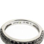 Image 4 of White gold pavé ring with black diamonds; 0.55 ct.