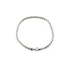 Image 1 of White gold anchor link bracelet | 19 cm