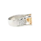 Image 5 of Silver ring with clear zirconia