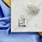 Image 2 of White gold pendant with diamond; 0.035 ct.