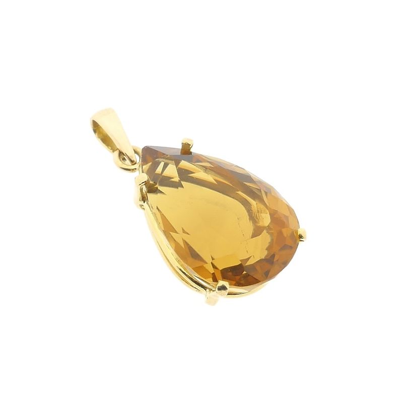 Image 5 of Gold pendant with citrine