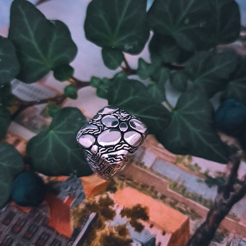 Image 8 of Silver ring with Maori pattern