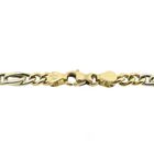 Image 4 of 18K Two-tone gold Figaro link bracelet | 20 cm