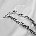 Image 6 of 18K white gold fantasy link chain | 43.5 cm | Chimento