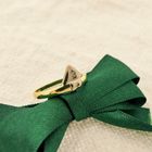 Image 2 of Two-tone gold solitaire ring with 0.015 ct diamond.