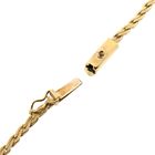 Image 8 of Gold Fantasy Link Necklace with Fixed Pendant; 14 Karat; 43 cm